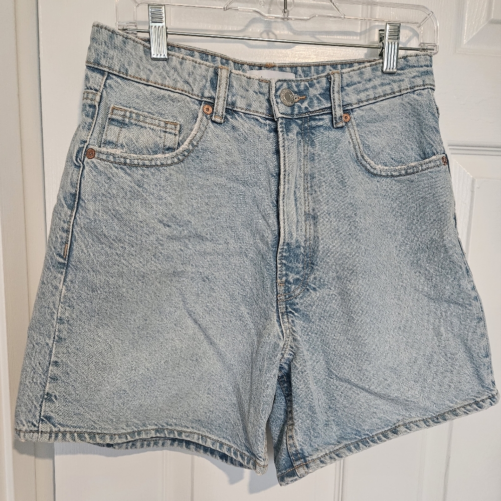 Zara Blue Jean Shorts Relaxed Fit